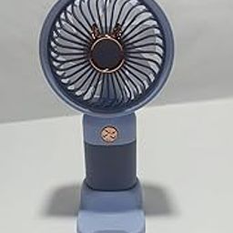 Mini Portable USB Hand Fan – 1200mAh Rechargeable Battery, 3-Speed Mode, Up to 3 Hours Usage, High-Speed Cooling Fan with Stand for Home, Office & Travel (Purple)-image-84