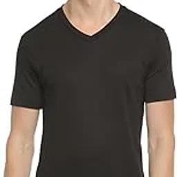 macroman m-series Hotmax Half Sleeves V-Neck for Men|Polyester|Pack of: 1 Black-picture-23