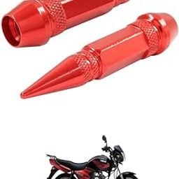 LOVMOTO Universal 2PC Spiked Aluminum Stem Valve Caps Dustproof Tire Wheel Stem Caps for Cars,SUVs,Trucks Bicycles and Motorcycles Comfortable with YB-r-image-20