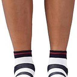 Cotton Men Anti Bacterial Ankle Length Socks - Cotton Blend - Super Soft_White With Navy_Os-image-1