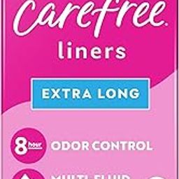 Carefree Acti-Fresh Pantiliners, Extra Long Flat, Unscented, 100 Count (Pack of 1)-image-36
