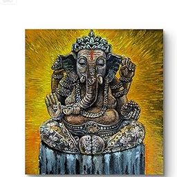 Nimikaarts, Ganesha Painting, Handmade-image-29