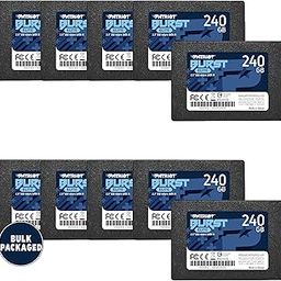 Patriot Memory Burst Elite SATA 3 240GB SSD 2.5" 10 Pack Non Retail Bulk Packaged PBE240GS25SSD0B-27