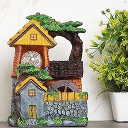 Global Grabbers Polyresin Table Top Indoor Outdoor Water Fall Fountain with LED Lights Home Decor Decoration Gift Gifting Items-NAT_MULTI-FN3-(000)-image-95