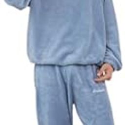 Men's Wool Blend & Fleece Fur, core Velvet Full Length Winter Nightwear Pajama and top Set Free Size-picture-46