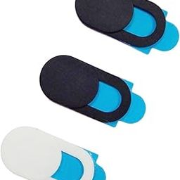 Webcam Cover Slider for Note8 S8 Camera Shield Laptop iPad Phone 2Black+White-11