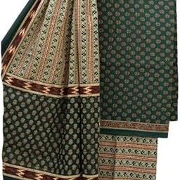 Hand Block Print Desgine Cotton Unstitched Suit With Mulmul Dupatta (Salwar suit Material All Over Print)-image-61