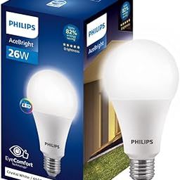 PHILIPS 26-watt LED Bulb |AceBright High Wattage LED Bulb| Base: E27 Light Bulb for Home | Crystal White, Pack of 1-picture-26