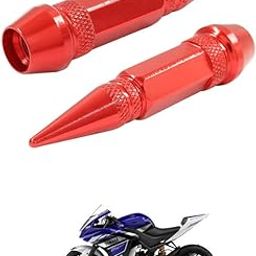 LOVMOTO Universal 2PC Spiked Aluminum Stem Valve Caps Dustproof Tire Wheel Stem Caps for Cars,SUVs,Trucks Bicycles and Motorcycles Comfortable with Yz-f r-25-image-36