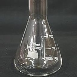 Labifie Borosilicate Glass Narrow Mouth Conical Flask 100ml Capacity-16