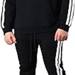 Tracksuit Hoodie For Men's | Winter wear Black Sweatshirt | Hood Tracksuit for Men Running Walking Sports Hoodie Set-picture-10