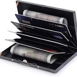 Stylish & Slim Metal Card Unisex RFID Protected Card Holder | Card Holder for Men & Women | Business Card Case | Debit & Credit Card Holder-image-87