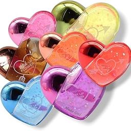 Huda Girl Beauty Hydrating Cute Sequin Heart Shape Lipgloss Oil Color Change Moisturizing Kids Girls LipOil Moisturizing Lips Care For Tint Dry And Chapped Lips - Set Of 4-51