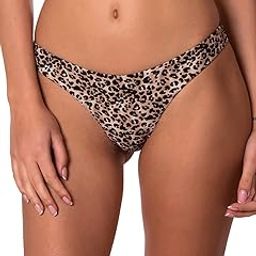 Women's Cheeky Bikini Bottom, Leopard, Small-image-39