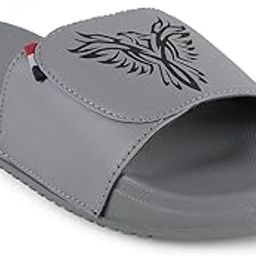 Mens Comfort Sliders, Brown, Grey, Grey, White, Navy Blue, Black, Boys Flip-Flops-48