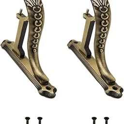 VOLO Premium Brass Antique Curtain Bracket Finial for House/Office/School. Set of 2 Pcs-25