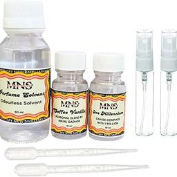 Perfume Making Kit for Adults with 2 Fragrances (COFFEE VANILLA, ONE MILLENNIUM) Includes 2 Spray Bottles, Perfume Solvent, Droppers, and Instructions-image-126