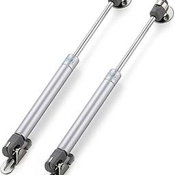 2 PCS Gas Struts for Cabinet 10 Inch Gas Strut Lift Supports Hinges for Lid Stay Kitchen Cabinet Silver Gas Shocks Lift Support 150N/33 LB Soft Open Doors Lift Gas Struts-87