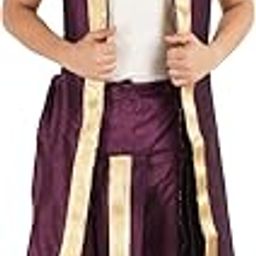Ready to Wear Dupion Silk Dhoti With Dupatta For Men Wedding, Pooja And Traditional Function Use It [Waist - Free Size And Height 38 Inches]-picture-16