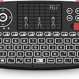 Ubervia i4 Mini Bluetooth Keyboard with Touchpad, Blacklit Portable Wireless Keyboard with 2.4G USB Dongle for Smartphones, PC, Tablet, Laptop TV Box iOS Android Windows Mac.Black-image-78