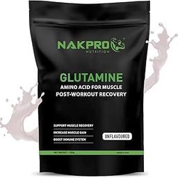 Nakpro L-Glutamine Powder | 4g Glutamine Per Serving, 50 Servings | Post Workout Amino Acid Supplement for Muscle Growth and Recovery (Unflavoured, 250g)-10