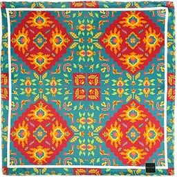 Blossom Breeze Multicolor Pocket Square for Men (14X14 inches)-image-79