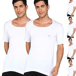 Men's Round Neck Half Sleeve Cotton Vest (Pack of 6)-picture-31
