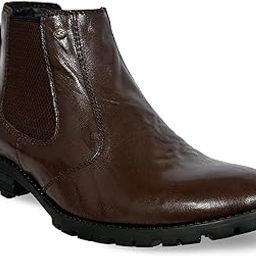 Crumbled Leather Boots For Men-image-15