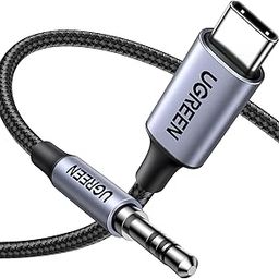 UGREEN USB C to 3.5mm Audio Cable Adapter Hi-Fi Stereo Type C to Aux Headphone Male Cord Car Auxiliary Cable Compatible with iPhone 16/16 Pro Max, Galaxy S23 Ultra iPad Pro Air Pixel 7, 1M-2