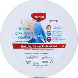 MAPED Stretched Canvas - 12 INCHES Round Shape-picture-13