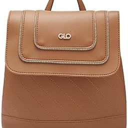 Women Tan Solid Vegan Leather Backpack-image-86