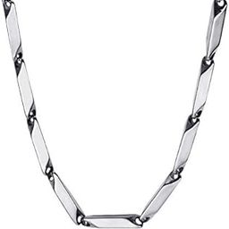 Men Jewellery Valentine Silver Chain Necklace for Men Husband Boys Boyfriend Gents Mens Chain for Pendants --image-58