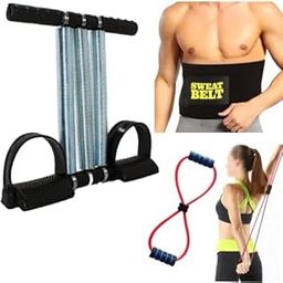 RPC99 Exercise Like Speed Training, Jumping, Spring Tummy Trimmer Solid Chrome Stainless Steel Fit all Body types (BLACK, TUMMY TRIMMER WITH SKIPPING ROPE AND HND GRIP)-17