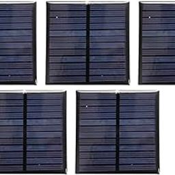 ESPtronics 10 Pcs Mini Solar Panel Cell 70x70 Square �6V-100 mAh for Science Project-4