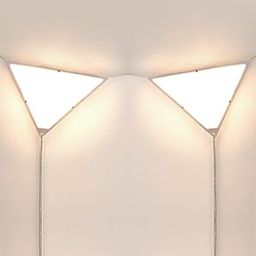 Corner Lighting, Triangular Corner Lights for Living Room, Modern Corner Lights with White Acrylic Layer, Corner Ceiling Light, Corner Wall Lamp for Bedroom, Office, Hallway-picture-29