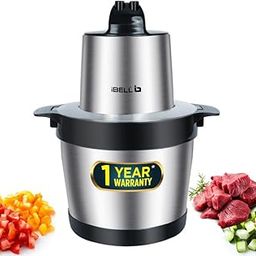 iBELL MT600SM Meat Chopper/Grinder/Mincer, 6 Litre Stainless Steel Bowl, 1800W, Multi Purpose for Cutting Slicing Meat, Vegetables, Nuts & Fruits (Silver)-picture-29