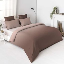Dyed Cotton 400 GSM Microfiber Soft Double Bed 90x90 Inch Comforter for Comfort and Style (Color:-Brown, Size:- Double)-picture-14
