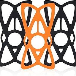 GRAND PITSTOP Spiderweb Silicone Grip Band for Mobile Holder for Bikes, Motorcycle, Scooter, Extra Protection for Mobile Phone, Stretchable, Shock Proof, Waterproof (Pack of 3)-2