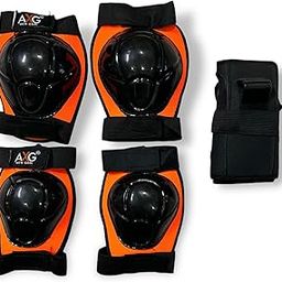 AXG New Goal Unique and Stylish Mould Knee guard, Elbow guard and Gloves Skating Guard Combo (Green)-image-3