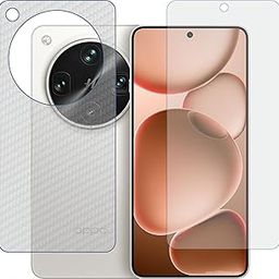 TELTREK Matte Front Screenguard & Carbon Fiber Back Skin Combo, Made of Flexible Fiber Material Not a Glass, Front & Back Impossible Screen Guards for Oppo Find X8 Ultra 5G-image-3