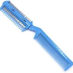 Unisex Razor Comb Multi-Functional Hair Cut Scissor/Razor Comb Hairdressing Thinning/Trimmer Comb, Duble blade (PACK OF 1) (COLOUR MAY VARY)-image-15