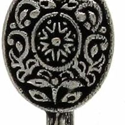 Oxidised Silver Colour Round Shape Unique Design Press On Nose Ring/Pin for Women/Girls (NP-11)-picture-9