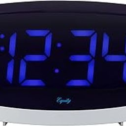 Equity By La Crosse 75904 LED Blue Digit Alarm Clock with USB charging port-picture-23