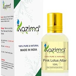 KAZIMA Pink Lotus Attar Perfume - Pure Natural Undiluted (10ml)-image-55