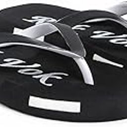 Women's Summer Striped Flip Flops, Casual Flat Slippers Comfortable with Bow Detail, Non-slip Sole, Open Toe-21