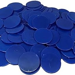 Token Coins Big Size |Token Coins Without Number | Plastic Game Tokens 32mm (Dark Blue, 100 Count 32mm Big Size)-image-14