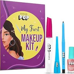 SUGAR POP My First Makeup Kit | Gift Set for Women | Kajal, Eyeliner, Nail Lacquer, Lip Gloss | Combo of 4-image-5