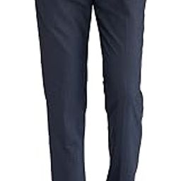 Men's Regular Fit Checks Pattern Poly Viscose Blend Flat Front Formal Trouser-image-53