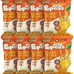 Nourish Organics Chickpea Baked Popeas Protein Puffs - Pack of 8 (Tangy Taco)-image-59