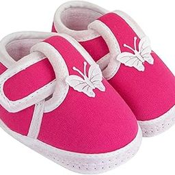 Baby Boys & Girls Butterfly Rani Booties for 0 to 12 Months Infants Pink-image-98